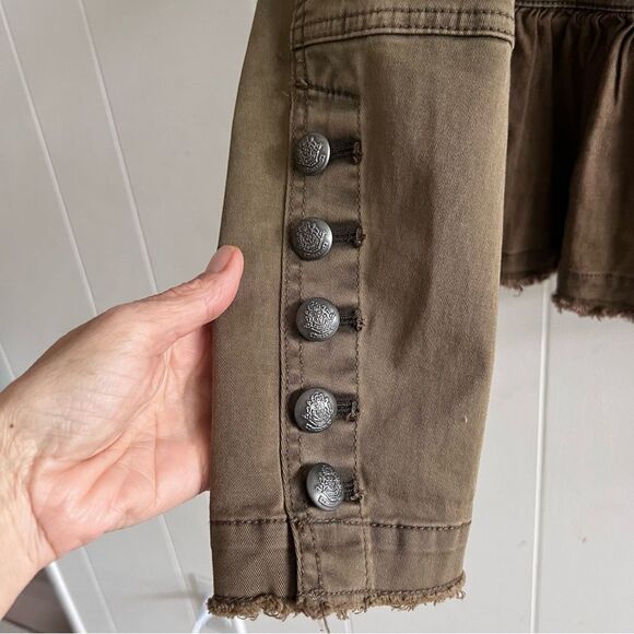 Free People Ruffled Military Jacket - Picture 13 of 15